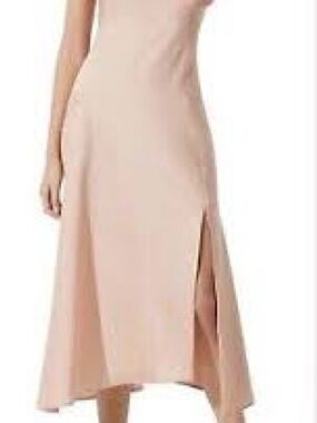 Astr Sleeveless Midi Dress in Pale Blush